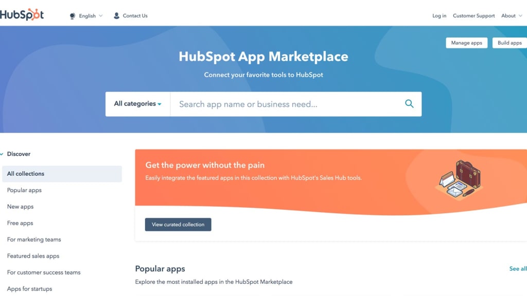 HubSpot App Marketplace.